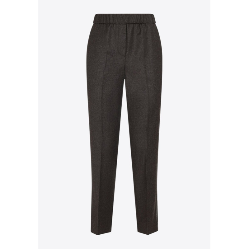 Wool-Blend Tailored Pants Brown wrtwit_IT 38