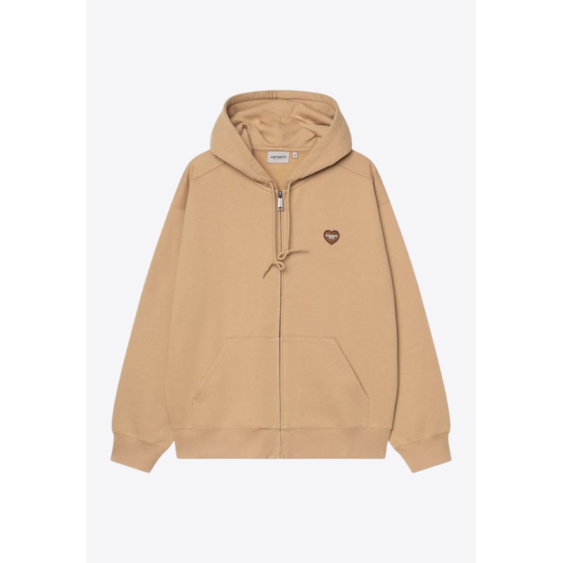 Heart II Hartt Zip-Up Hoodie Beige mrtwstd_S