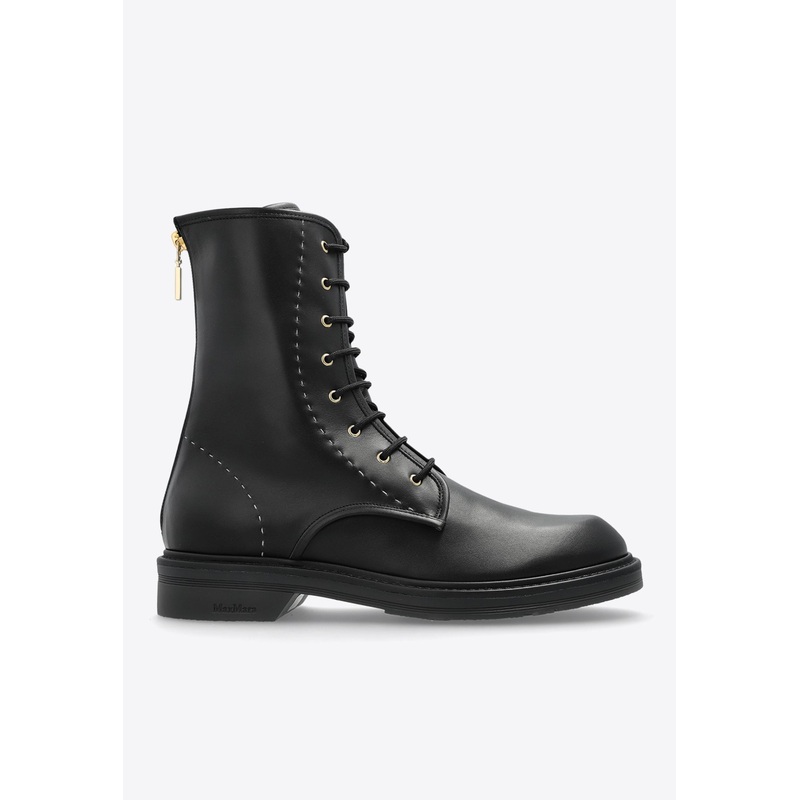 Urban Combact Leather Combat Boots Black wshoeseu_EU 36