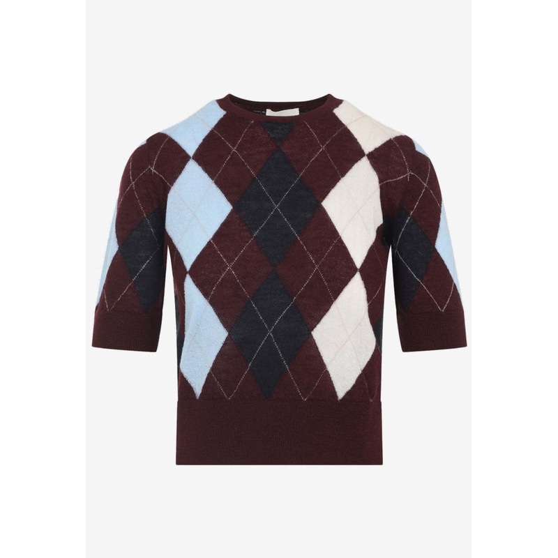 Anders Argyle-Patterned Sweater Red wrtwstd_XS