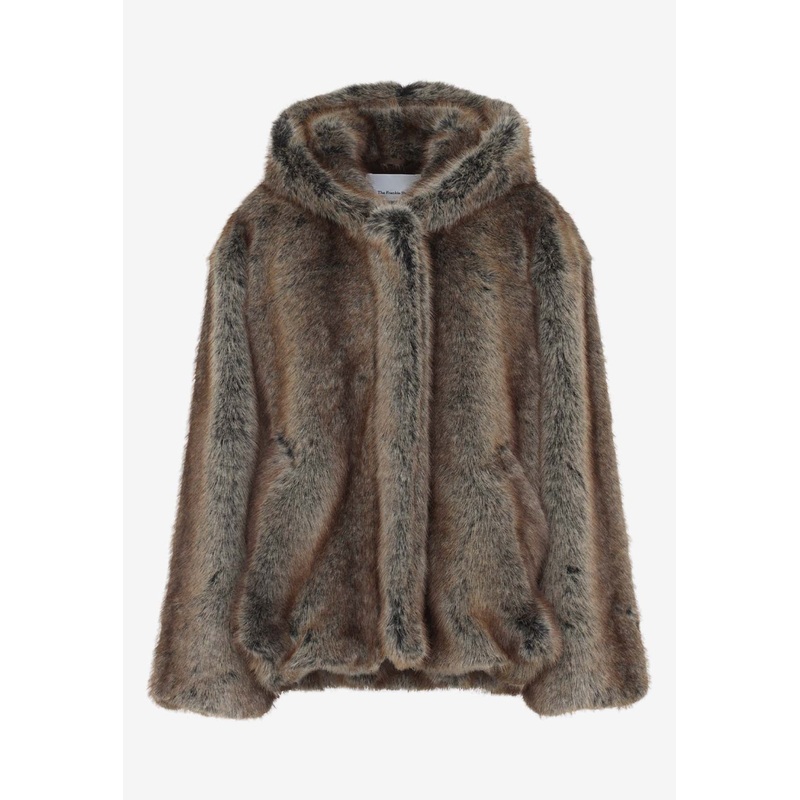 Emma Faux Fur Coat Brown wrtwstd_XS