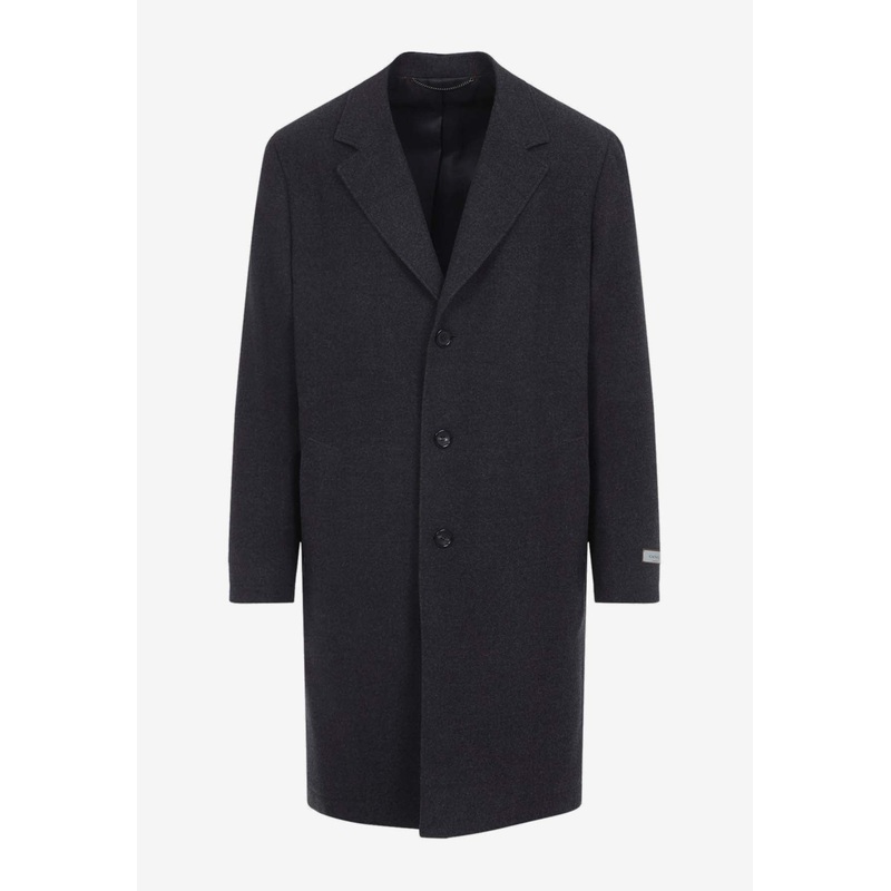 Single-Breasted Wool Coat Gray mrtwit_IT 50