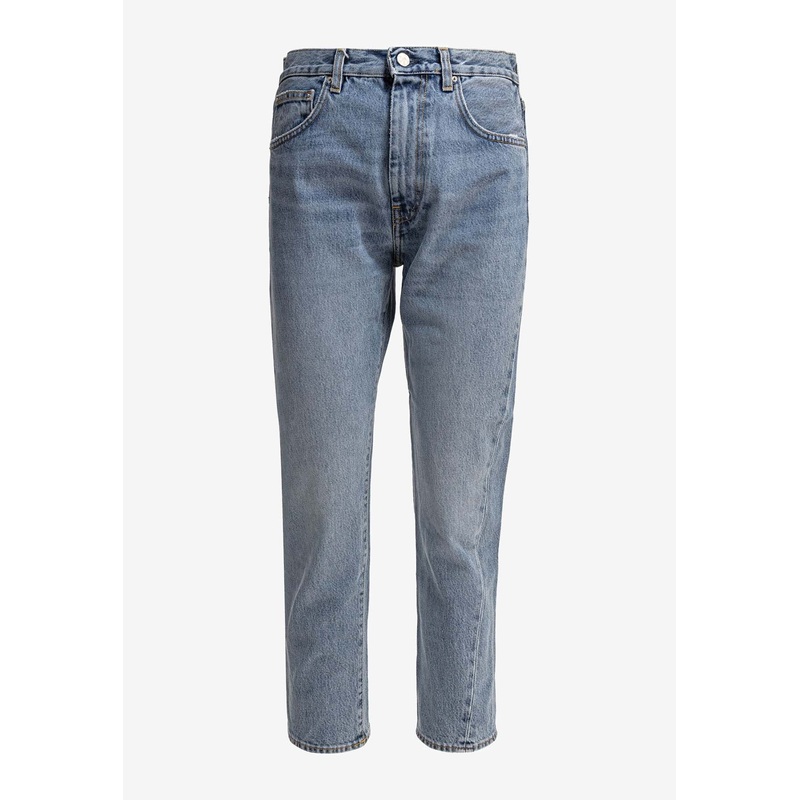 Washed Straight-Leg Jeans Blue wrtwbottoms_25