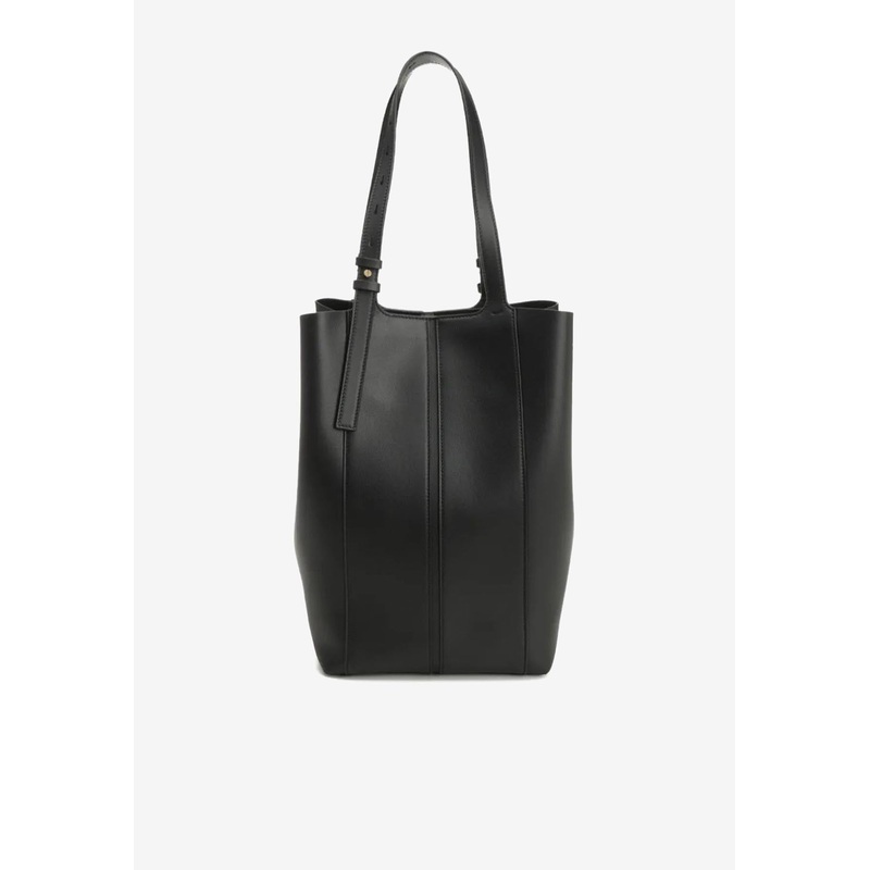 24/7 North-South Leather Shoulder Bag Black Onesize