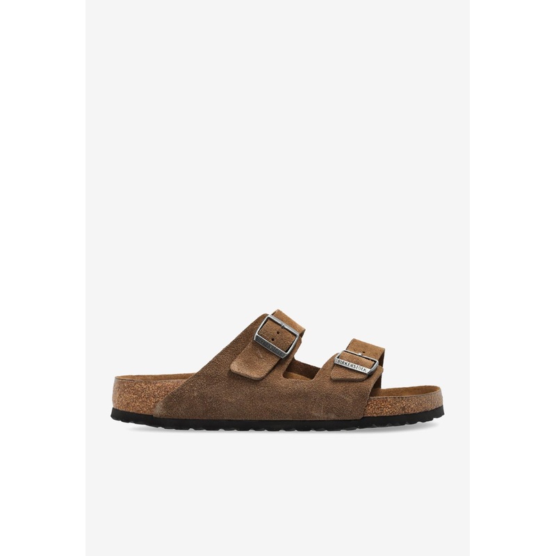Arizona Suede Double-Straps Slides Brown ushoeseu_EU 39