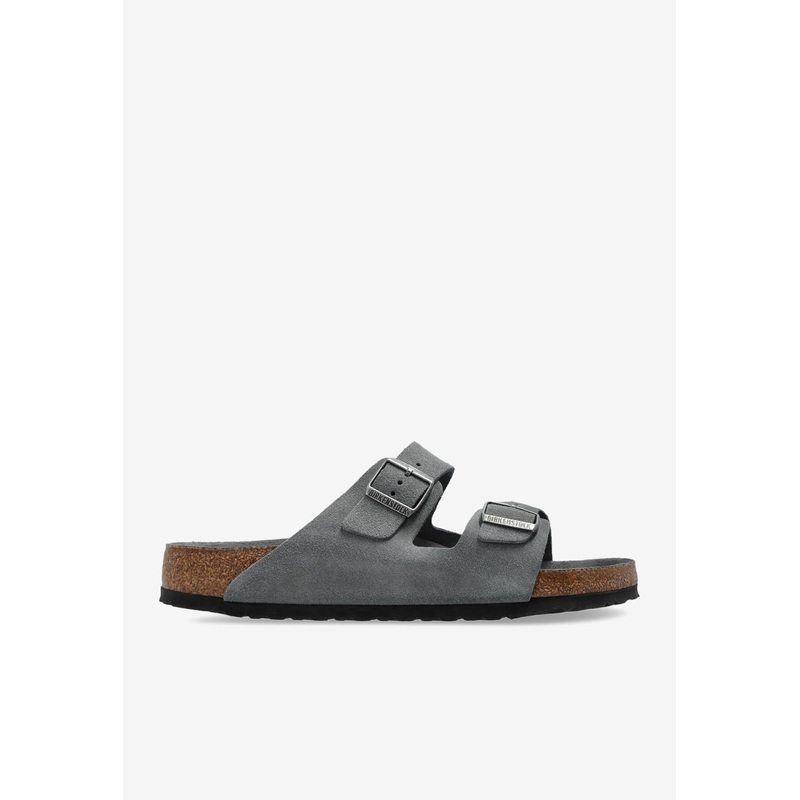 Arizona Suede Double-Straps Slides Gray ushoeseu_EU 39