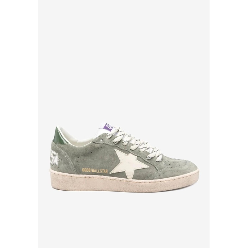 Ballstar Suede Lace-Up Sneakers Green wshoeseu_EU 36