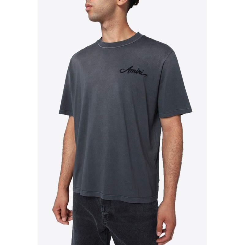 Bleached Bandana Faded T-shirt Black mrtwstd_S