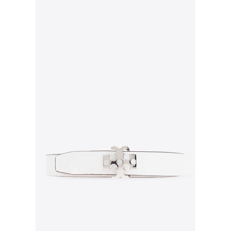 Double-Sided Leather Belt White XS