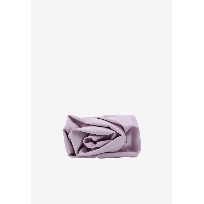 Rose Nappa Leather Clutch Lilac Onesize