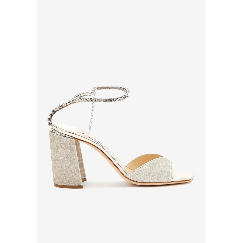 Saeda 100 Glittered Sandals Gold wshoeseu_EU 38