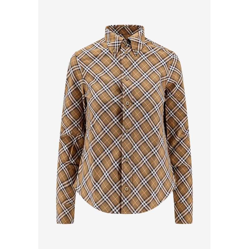 Vintage Check Long-Sleeved Shirt Green wrtwuk_UK 6