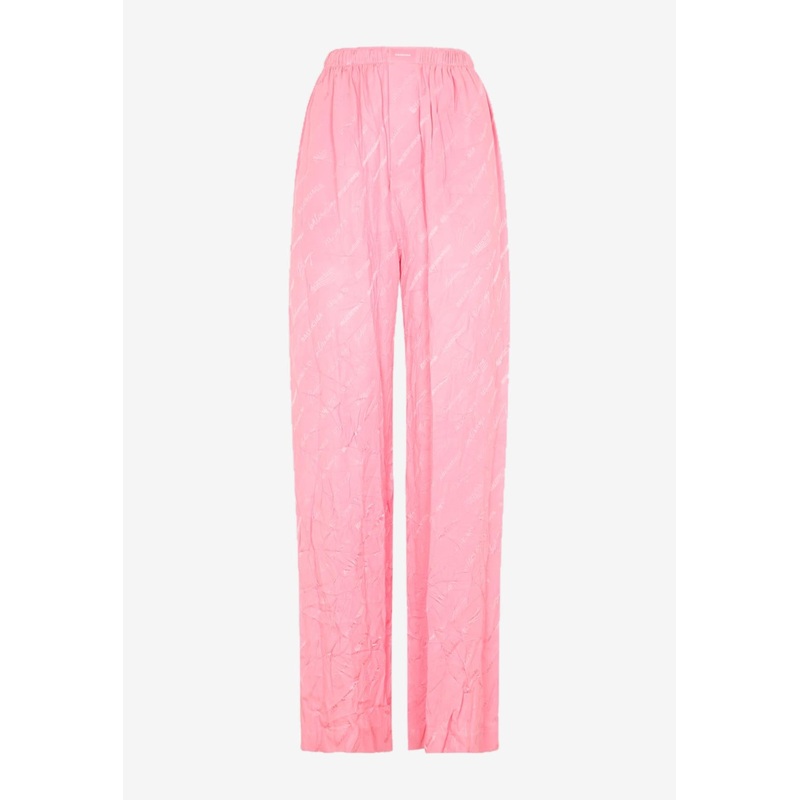All-Over Logo Wide-Leg Pants Pink wrtwfr_FR 34