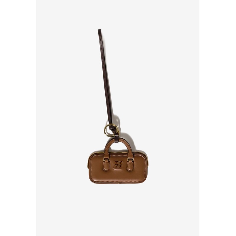 Arcadie Leather Trick Keyring Cognac Onesize