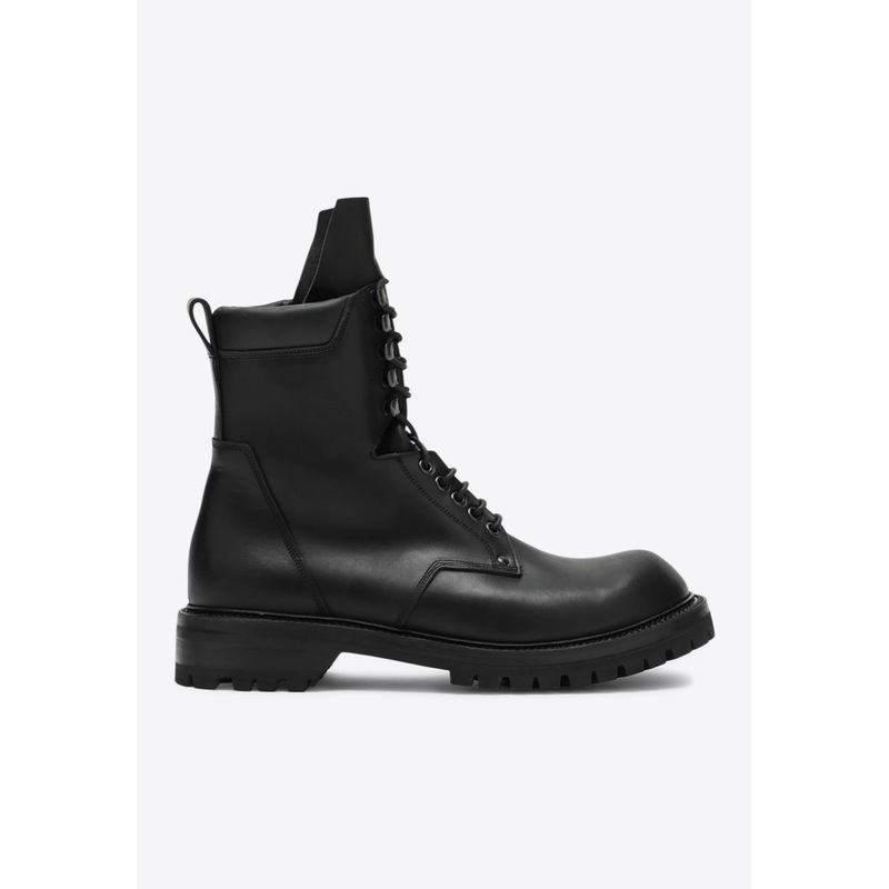 Army Lace-Up Ankle Boots Black mshoeseu_EU 40