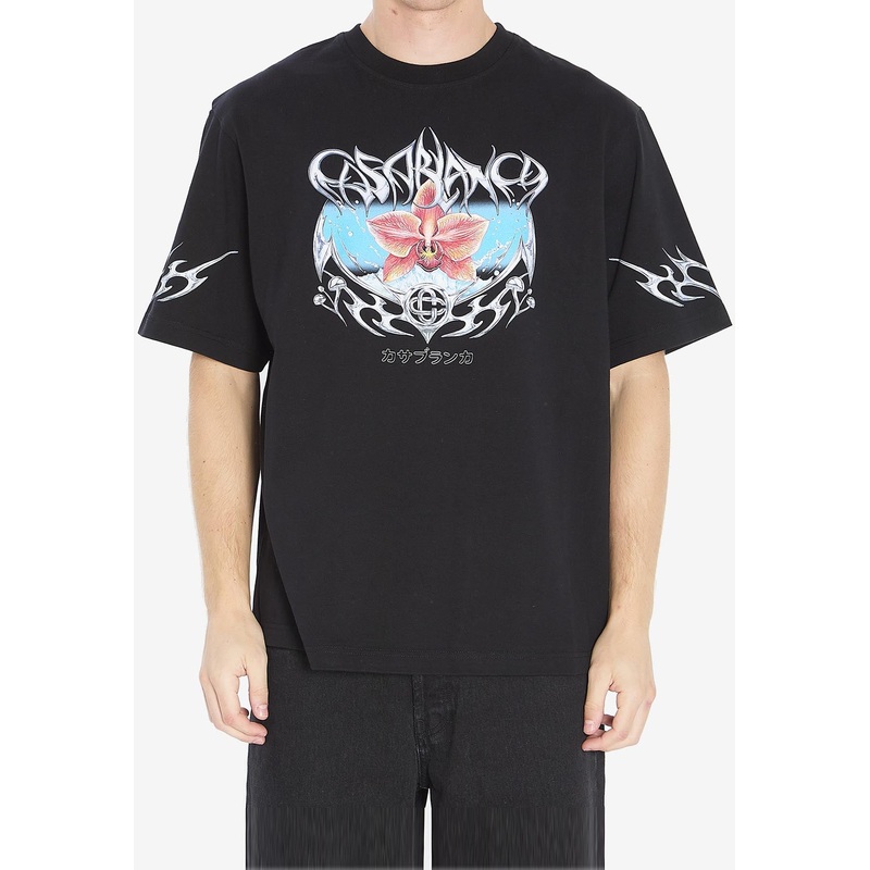 Blades Print T-shirt Black mrtwstd_S