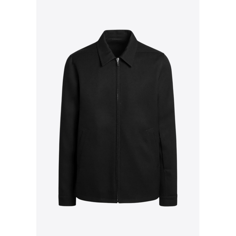 Brad Zip-Up Shirt Jacket with Strap Black mrtwit_IT 48