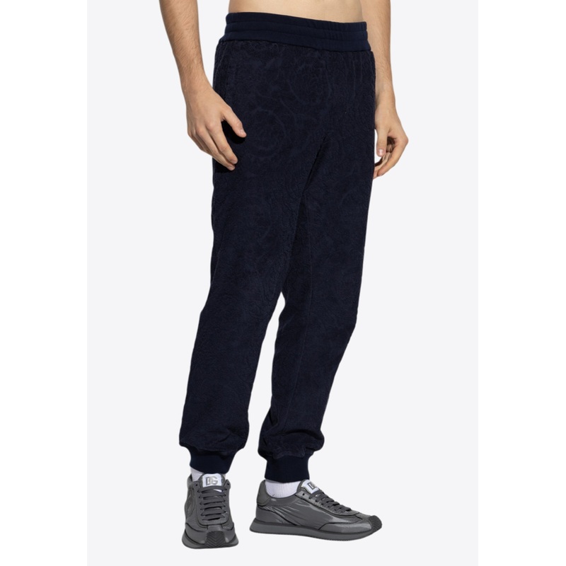 Barocco Jacquard Track Pants Blue mrtwstd_XS