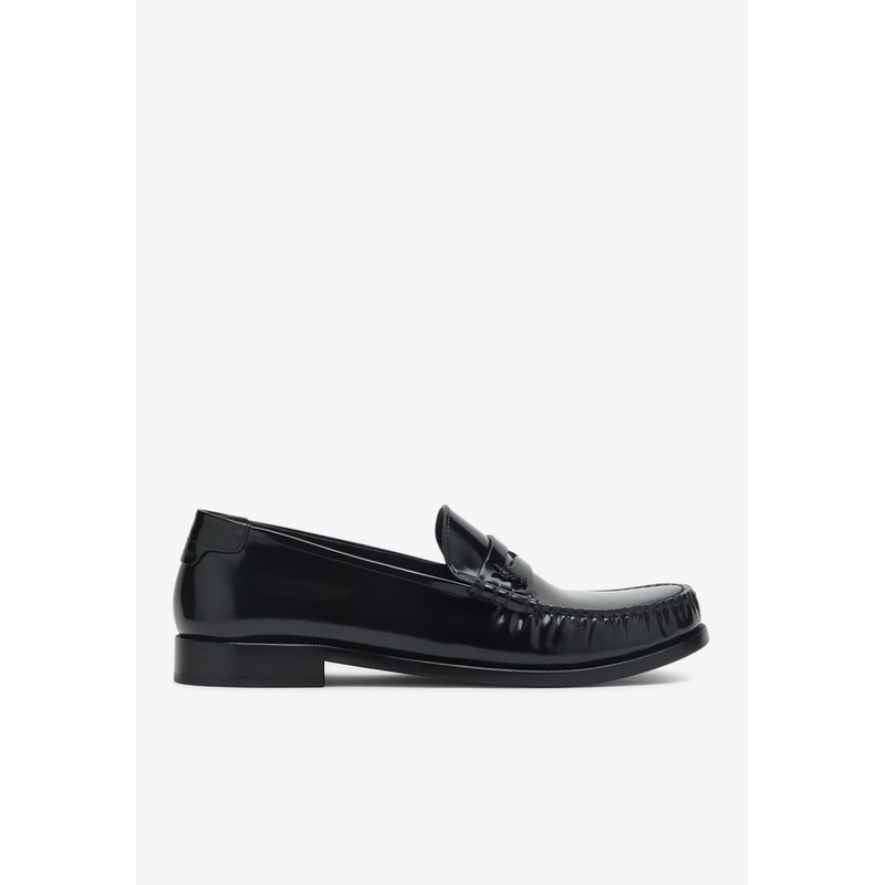 Patent Leather Penny Loafers Black mshoeseu_EU 40