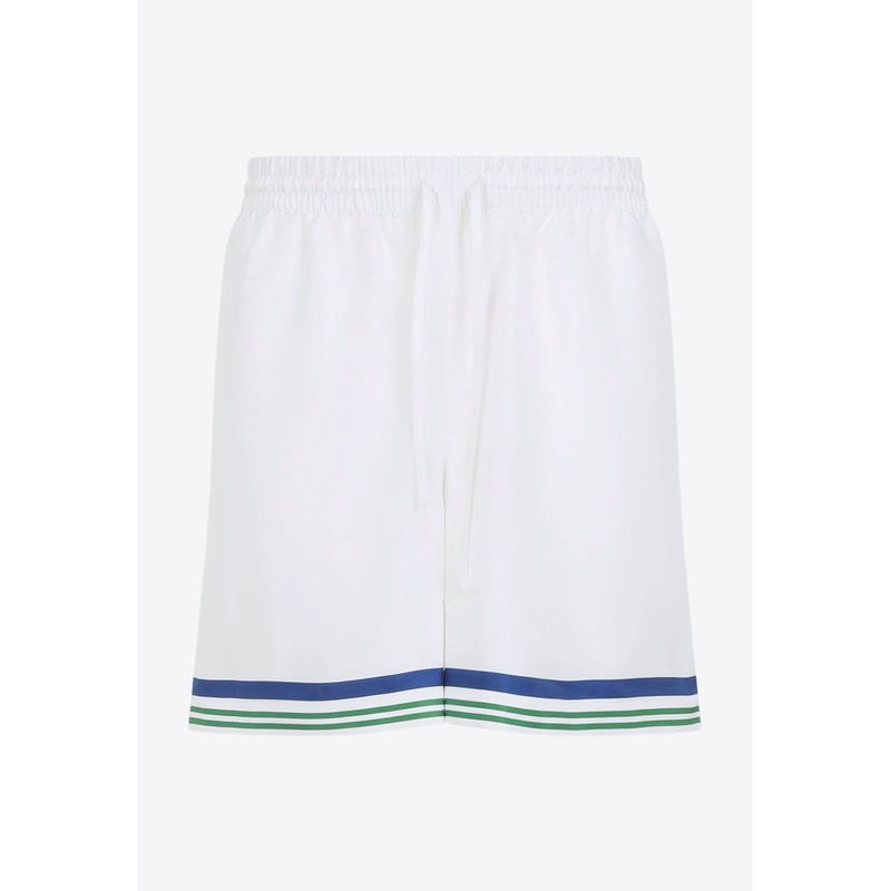 Tennis Mascot Silk Shorts Multicolor mrtwstd_S