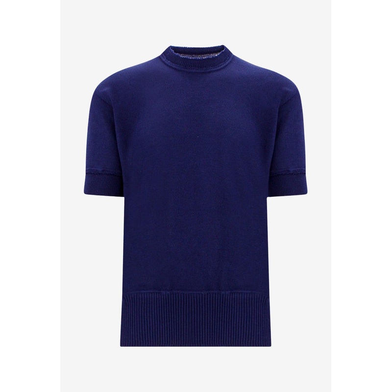 Wool Knit T-shirt Blue mrtwstd_S