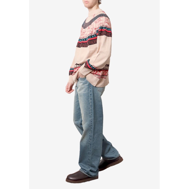 X Eric Haze Intarsia Knit Sweater Multicolor mrtwstd_2