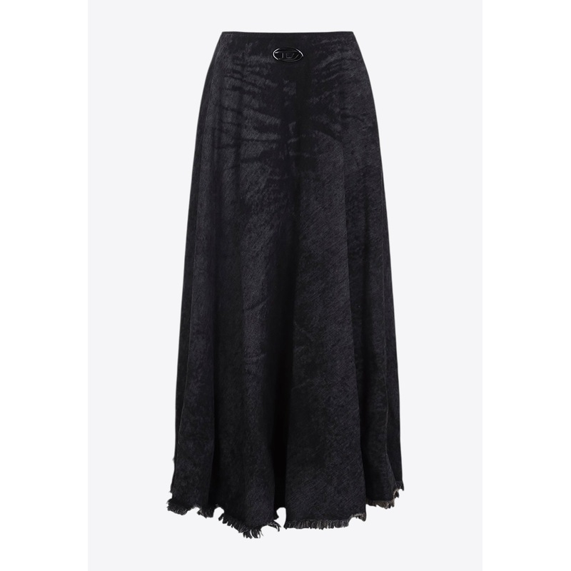 De-Hannie  Washed-Out Skirt Black wrtwbottoms_24
