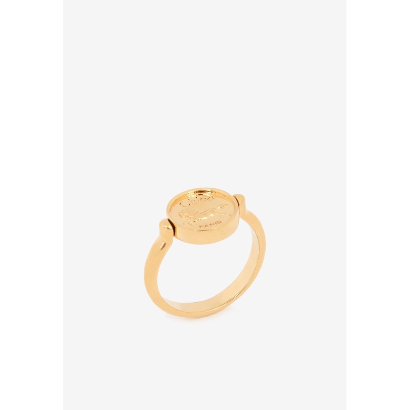 Logo Charms Ring Gold FR 54