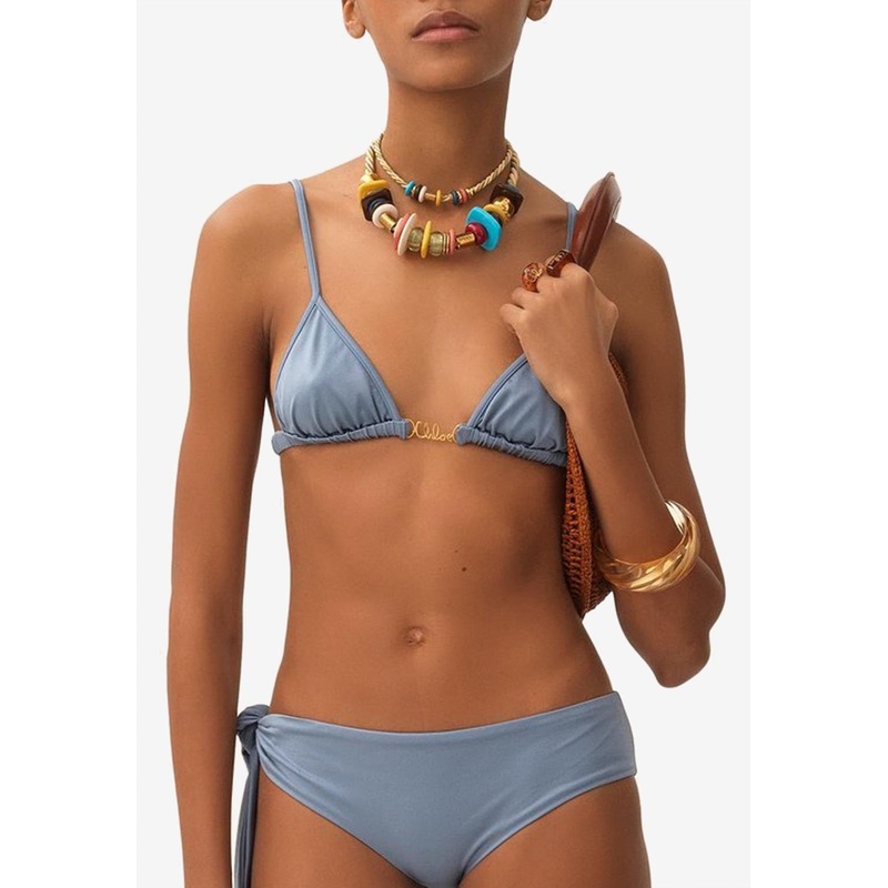 Logo Plate Bikini Top Blue wrtwfr_FR 42