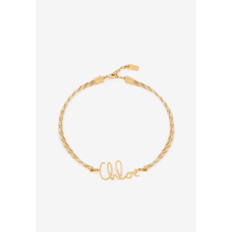 Plage Braided Necklace Gold Onesize