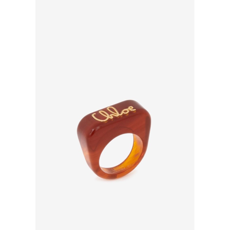 Plage Logo Carre Ring Brown FR 54