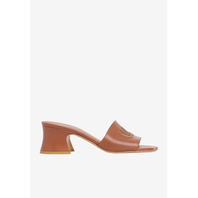 Soleil 55 Shiny Leather Mules Brown wshoeseu_EU 36