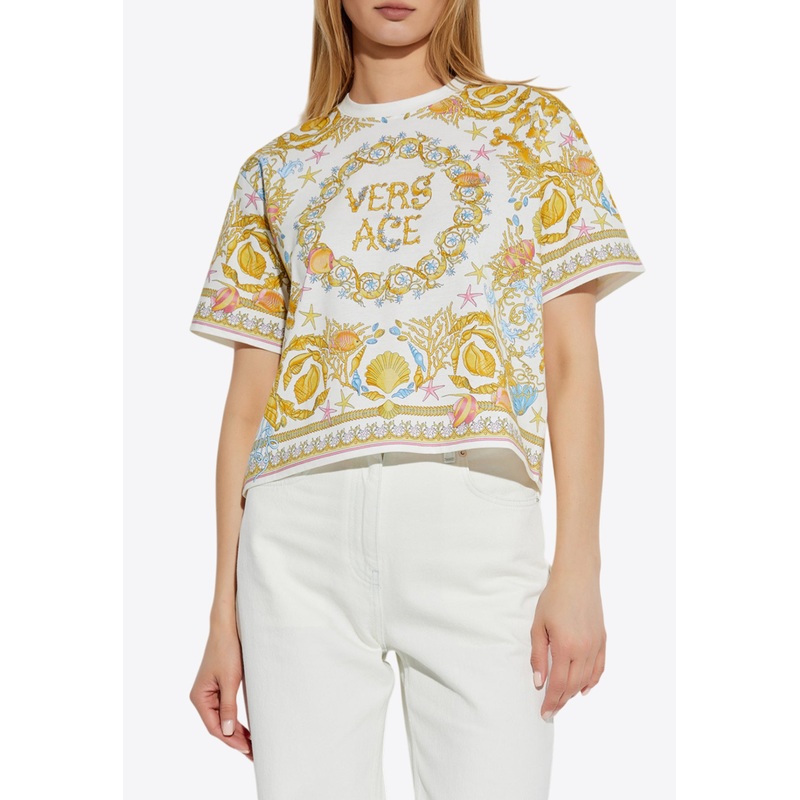 Underwater Barocco Crewneck T-shirt Multicolor wrtwit_IT 38