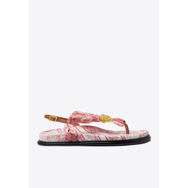 Underwater Barocco La Medusa Flat Sandals Pink wshoeseu_EU 37
