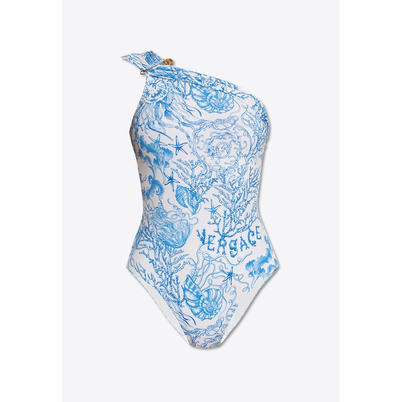 Underwater Barocco One-Piece Swimsuit Blue wrtwversacelingerie_2