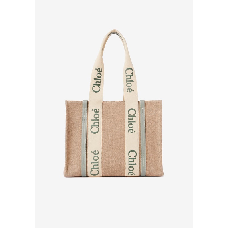 Woody Tote Bag Beige Onesize
