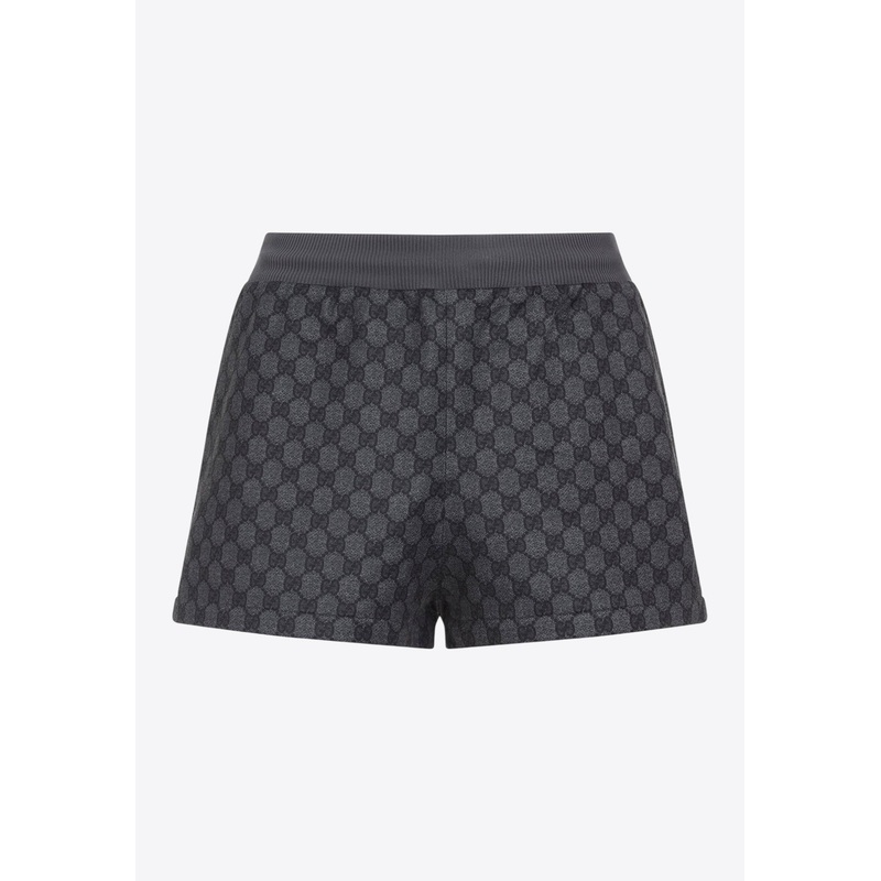 All-Over Logo Jersey Shorts Black wrtwstd_S
