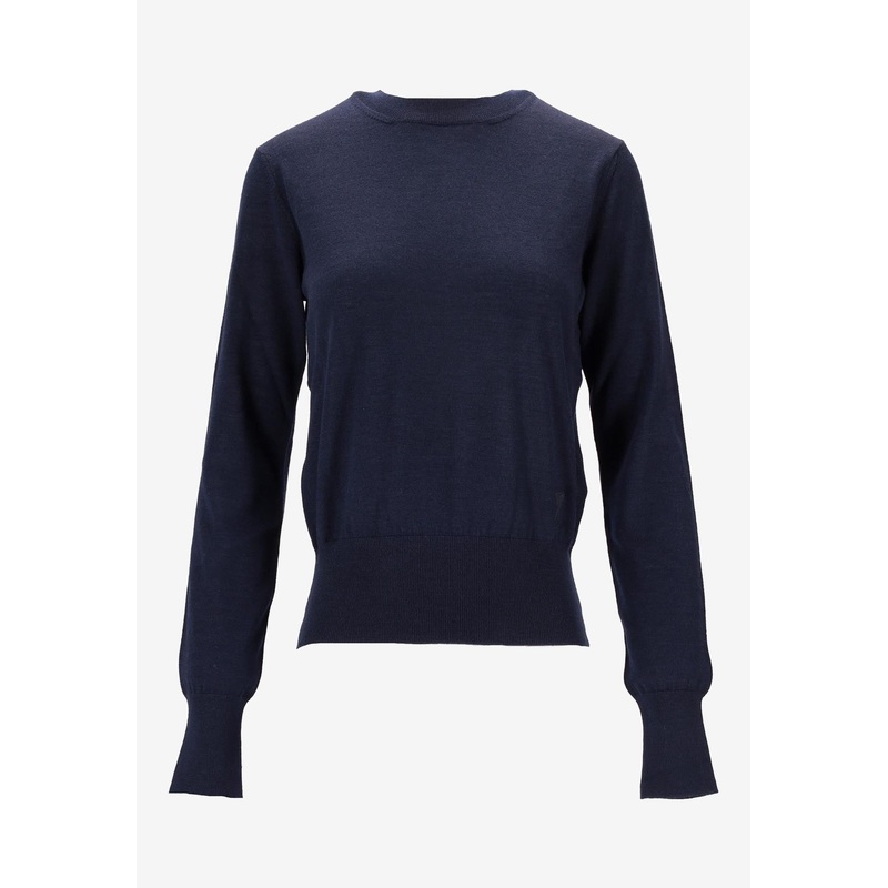 Ami De Coeur Wool and Silk Sweater Navy wrtwstd_XS