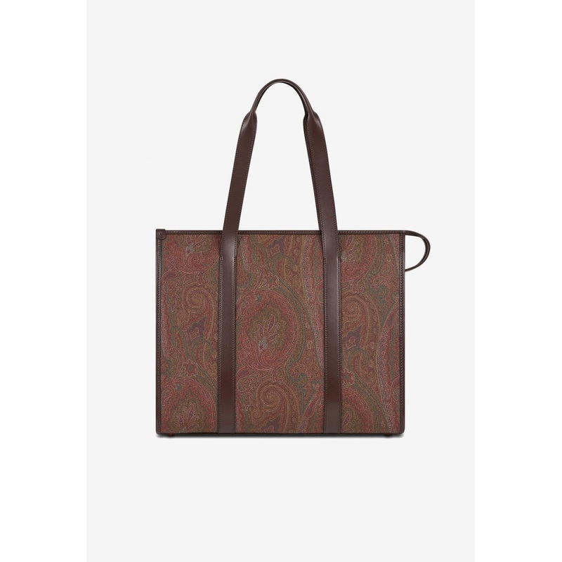 Arnica Paisley Jacquard Tote Bag Brown Onesize