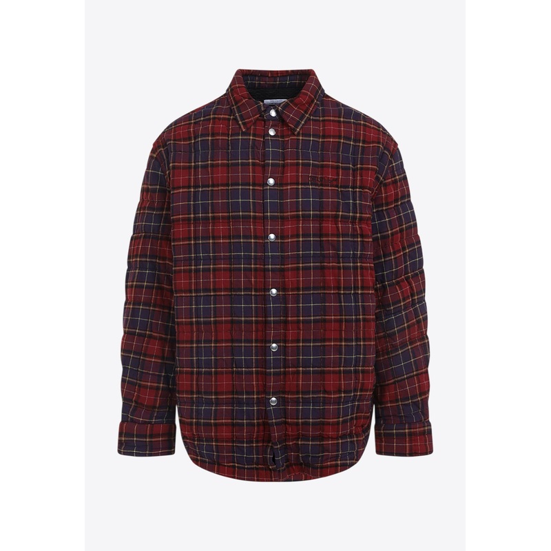 Arrow Check Padded Overshirt Multicolor mrtwit_IT 48