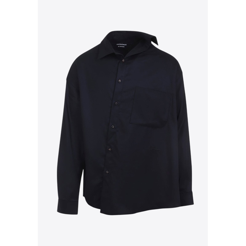 Cuadro Asymmetrical Shirt Blue mrtwit_IT 48