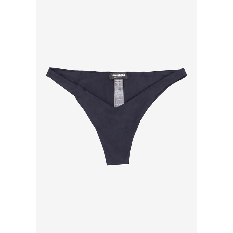 Logo Print Bikini Bottom Black wrtwit_IT 38
