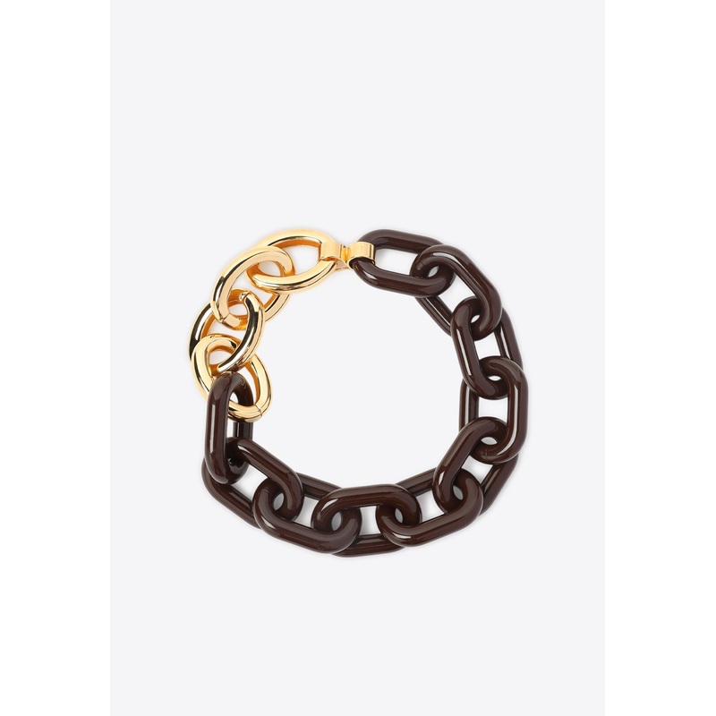 Mixed-Chain Necklace Metallic Onesize