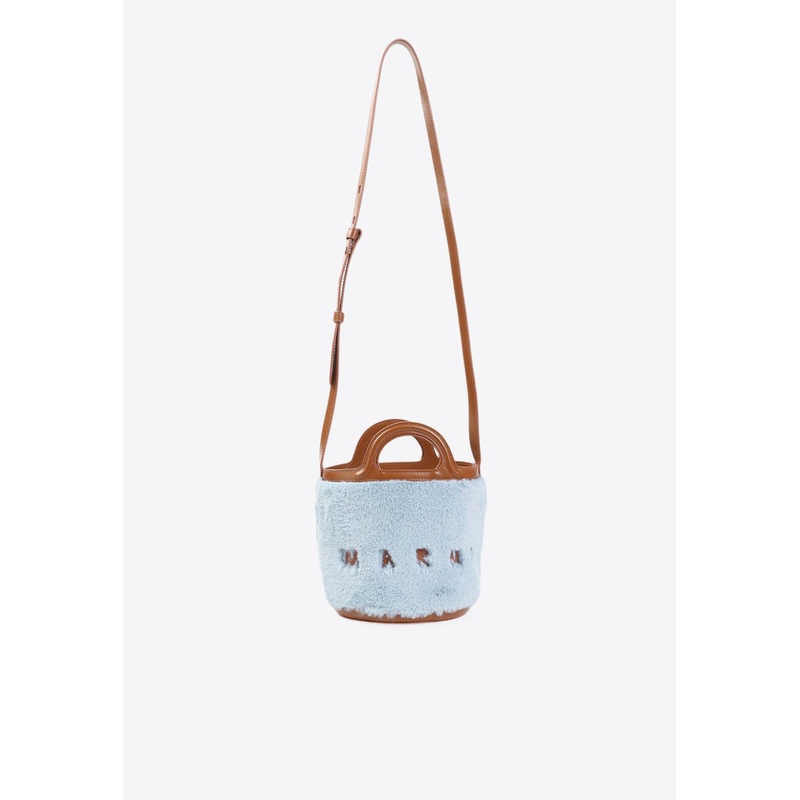 Tropicalia Fur Bucket Bag Blue Onesize