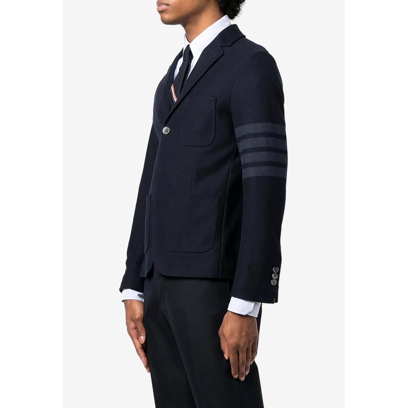 4-bar Stripes Single-Breasted Jacket Navy mrtwstd_1