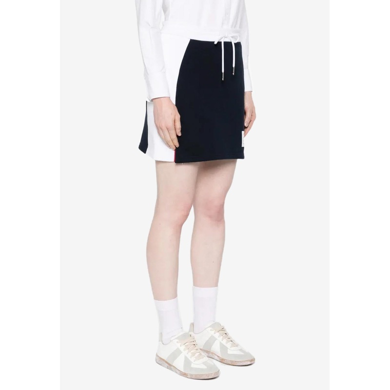 Classic Loopback 4-bar Stripes Mini Skirt Navy wrtwit_IT 38