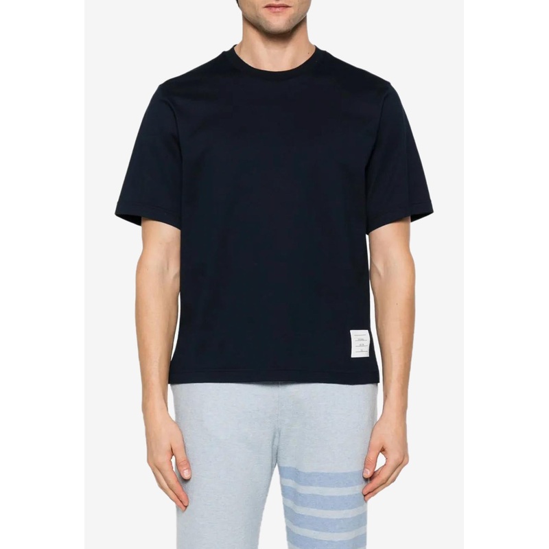 Signature Loopback Oversized T-shirt Navy mrtwstd_1