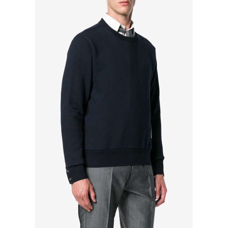 Signature Loopback Sweatshirt Navy mrtwstd_1