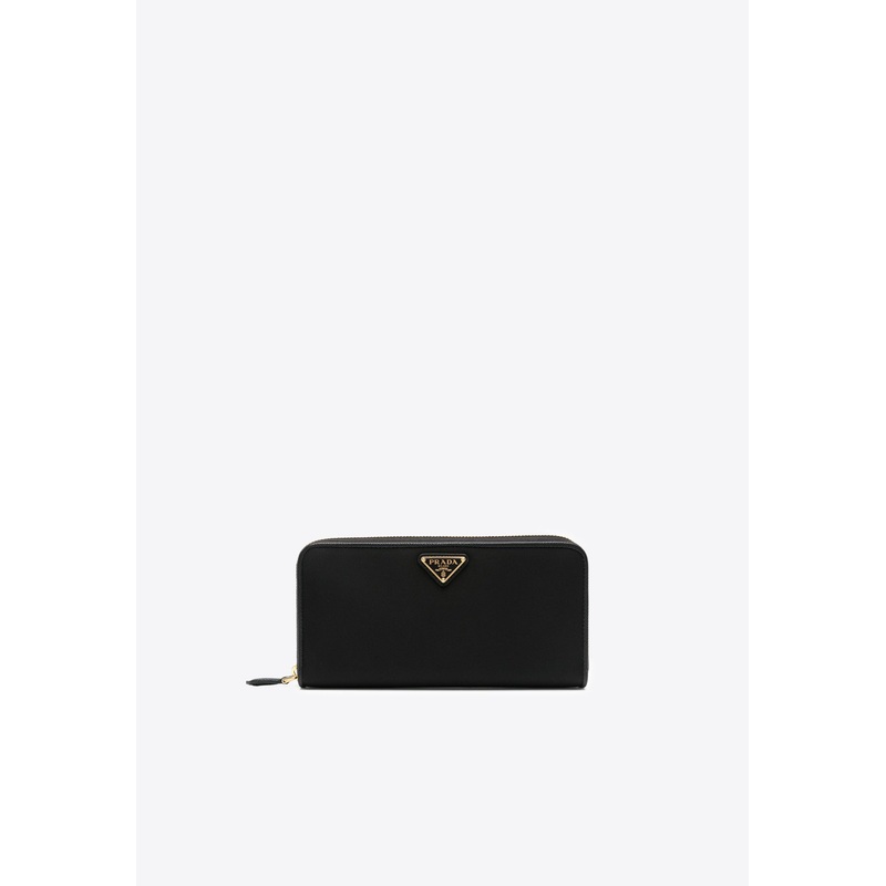 Triangle Logo Continental Wallet Black Onesize