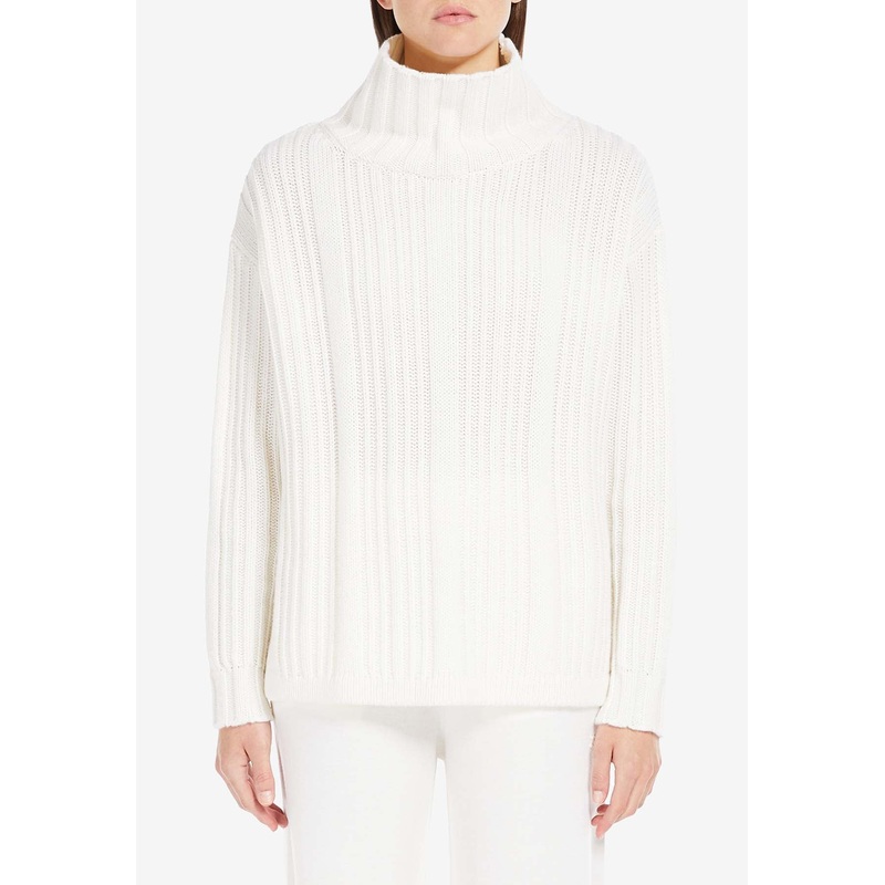 Vitalba Wool-Blend Turtleneck Sweater White wrtwstd_XS